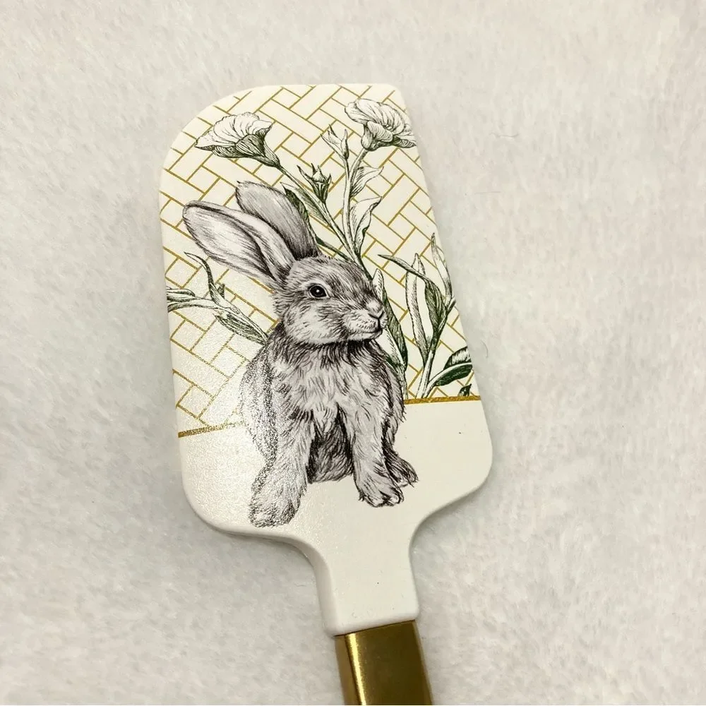 Williams Sonoma Bunny Rabbit Easter Silicone Spatula Metal Handle